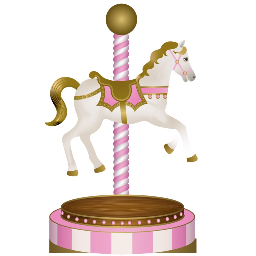 Carousel Horse Cutout (Pink) – Parties And Signs