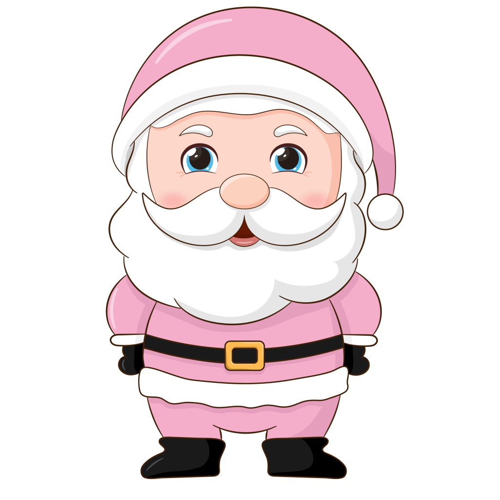 Pink Santa Cutout – Parties And Signs