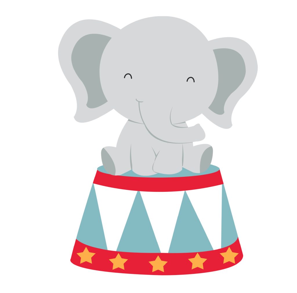 Circus Elephant Cutout – Parties And Signs