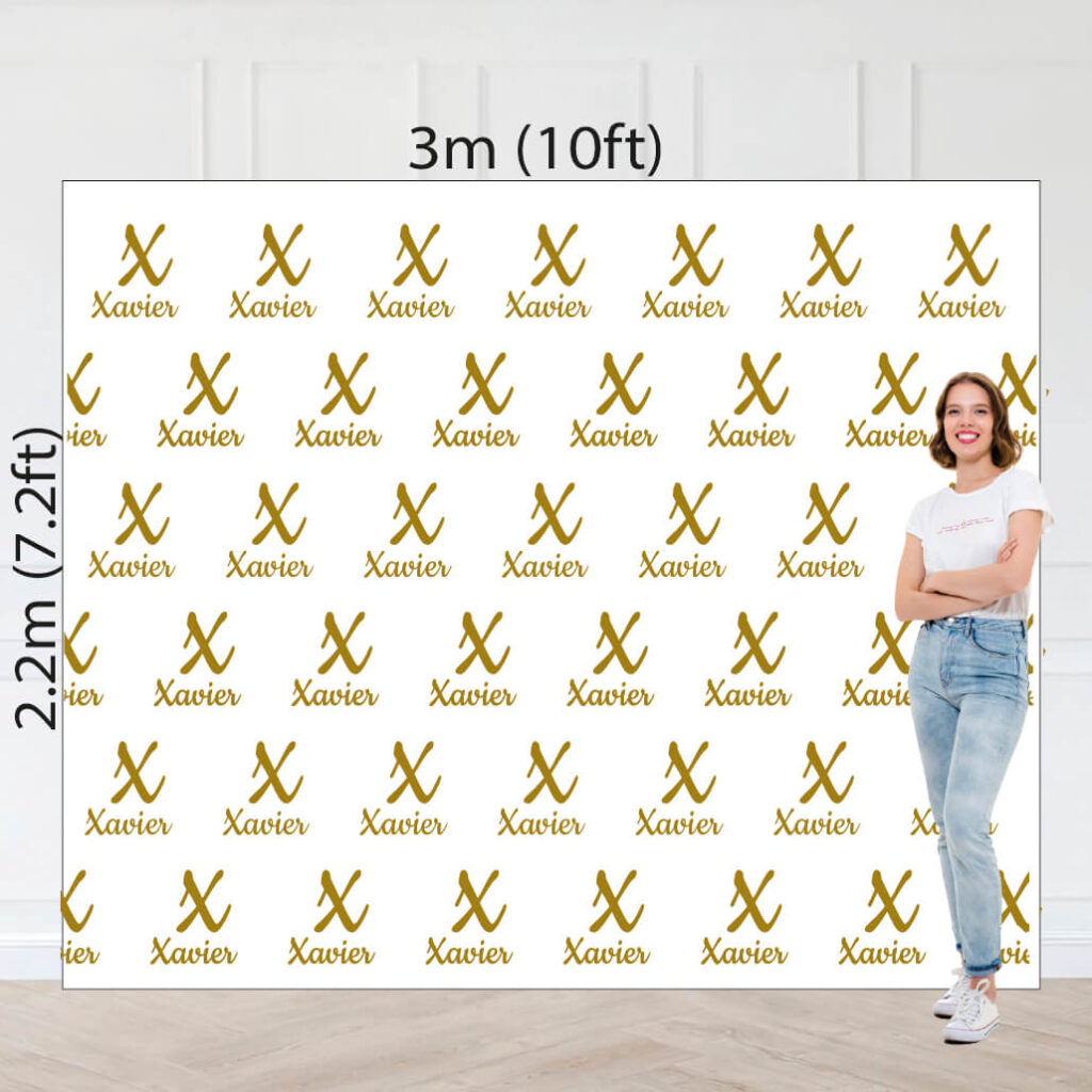 Step & Repeat Backdrop (2.2m x 3m / 7.2ft x 10ft) – Parties And Signs