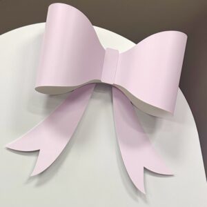 3D Bow Cutout for party decor. Bow theme decor, bow birthday