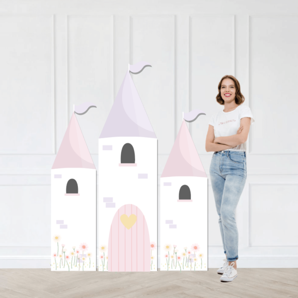 White Princess Castle  Backdrop Set