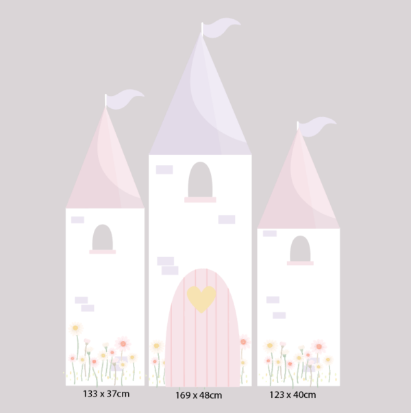 White Princess Castle  Backdrop Set - Image 3