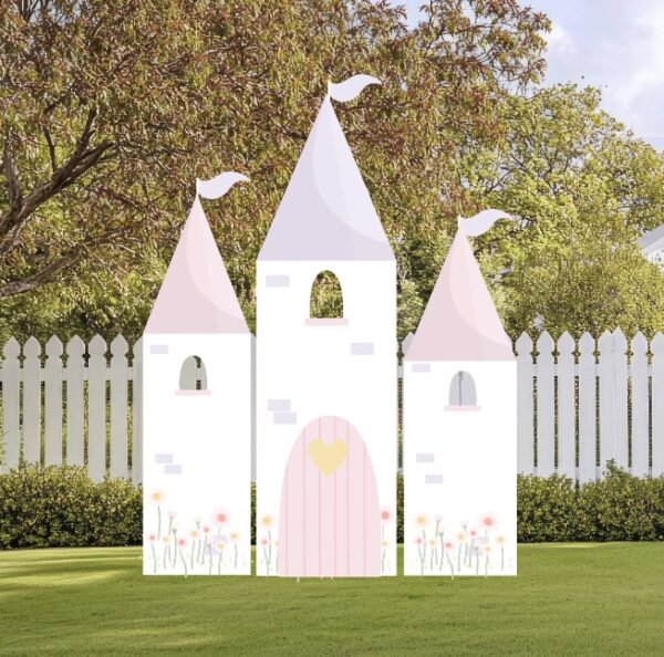 White Princess Castle  Backdrop Set - Image 2