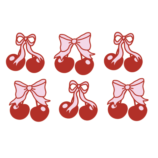 Cherry Cutout Set of 6 - Image 2