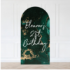 Emerald Marble Birthday Backdrop