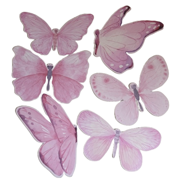 Pink Butterfly Cutout Set (Outlet)