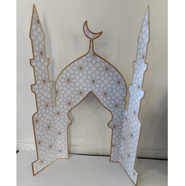 Gold Accent Eid Mosque Cutout (Outlet)