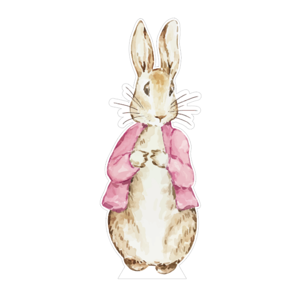 Bunny in Pink Jacket Cutout - Image 2