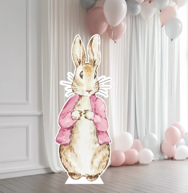 Bunny in Pink Jacket Cutout