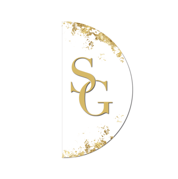 Gold Leaf Name Sign