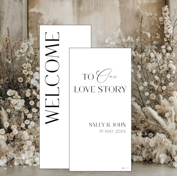 Slim Wedding Welcome Duo