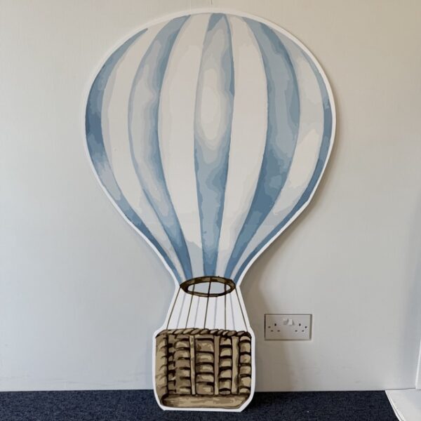 4ft Watercolour Hot Air Balloon Cutout with Stand(Outlet)