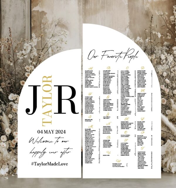 Initio Wedding Seating Plan
