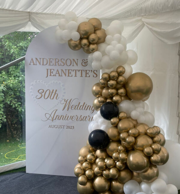 Pearl Anniversary Backdrop