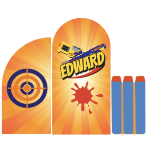 Orange Target Backdrop Set