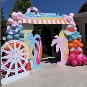 Festival Pool Party Archway Backdrop