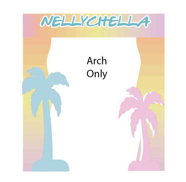 Festival Pool Party Archway Backdrop - Image 2