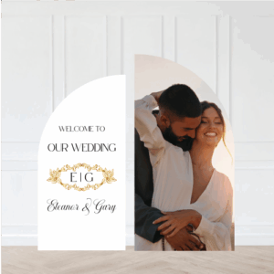Wedding Portrait Duo Welcome Sign