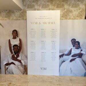 Wedding Seating Plan & Picture Board Set