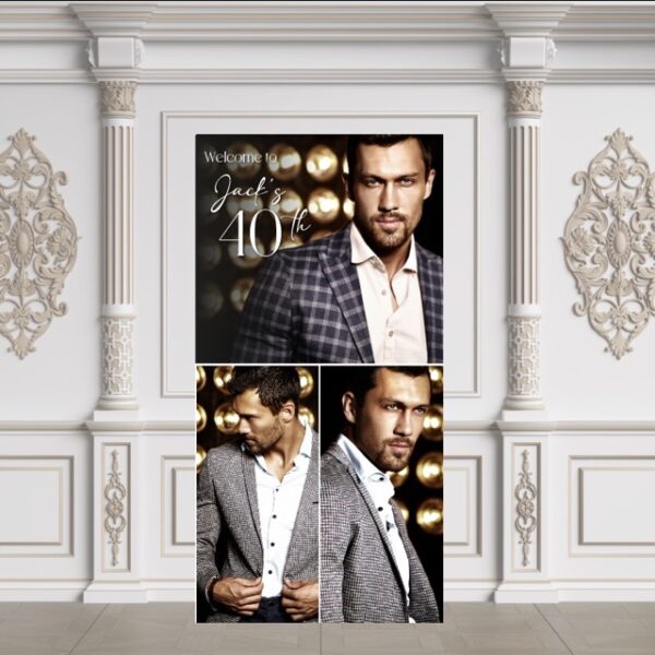 3-pc Picture Collage  Birthday Backdrop