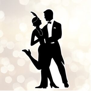 Gatsby Couple Cutout