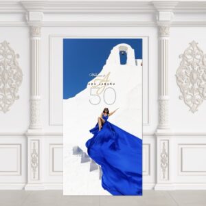 Logo Picture Board Birthday Backdrop
