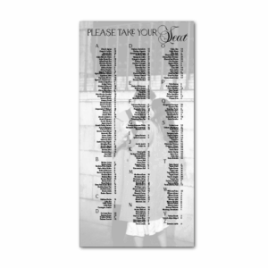 Wedding Portrait Seating Plan