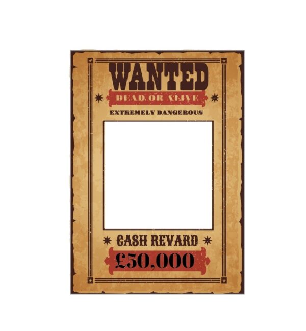 Wanted Selfie Frame