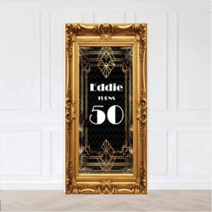 Gold Ornate Frame Gatsby Backdrop