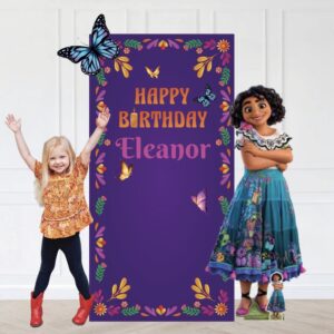 Encanto Inspired Birthday Backdrop and Official Mirabel Cutout