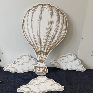 Brown Hot Air Balloon Cutout Set (Outlet)