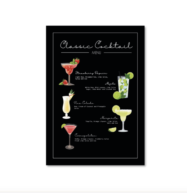 Minimalist Drinks Menu - Image 2