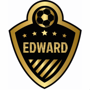 Gold Football Birthday Name Sign
