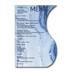 Light Blue Marble S-Wave Menu