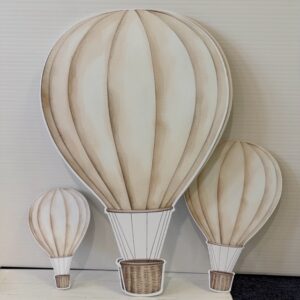 Neutral Vintage Hot Air Balloon Cutout (Outlet)