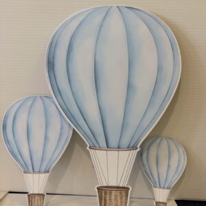 Blue Vintage Hot Air Balloon Cutout (Outlet)