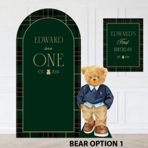 Polo Bear Birthday Backdrop Bundle