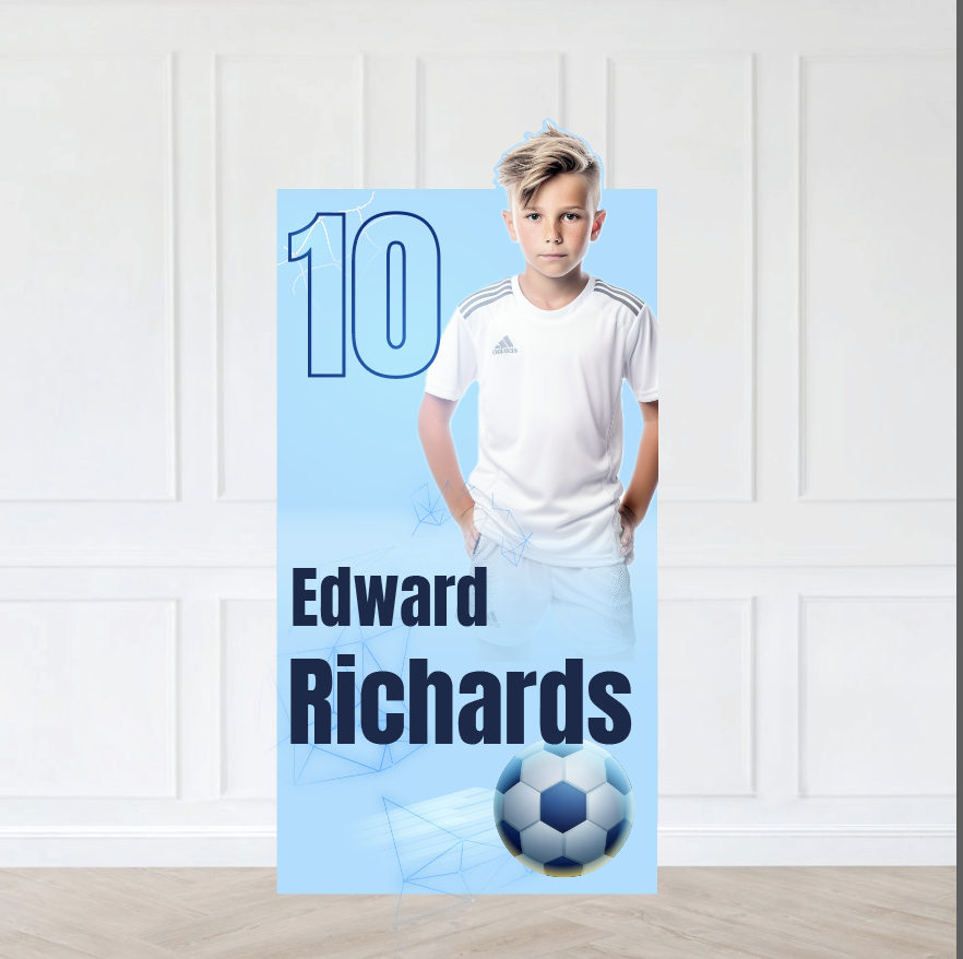 Football Player Card Backdrop