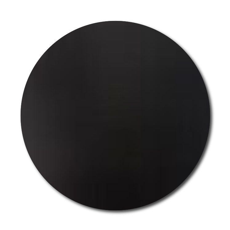 Black Blank Circle Disc (Outlet)