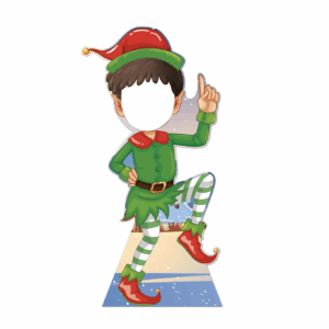 Elf Photo Op Cutout