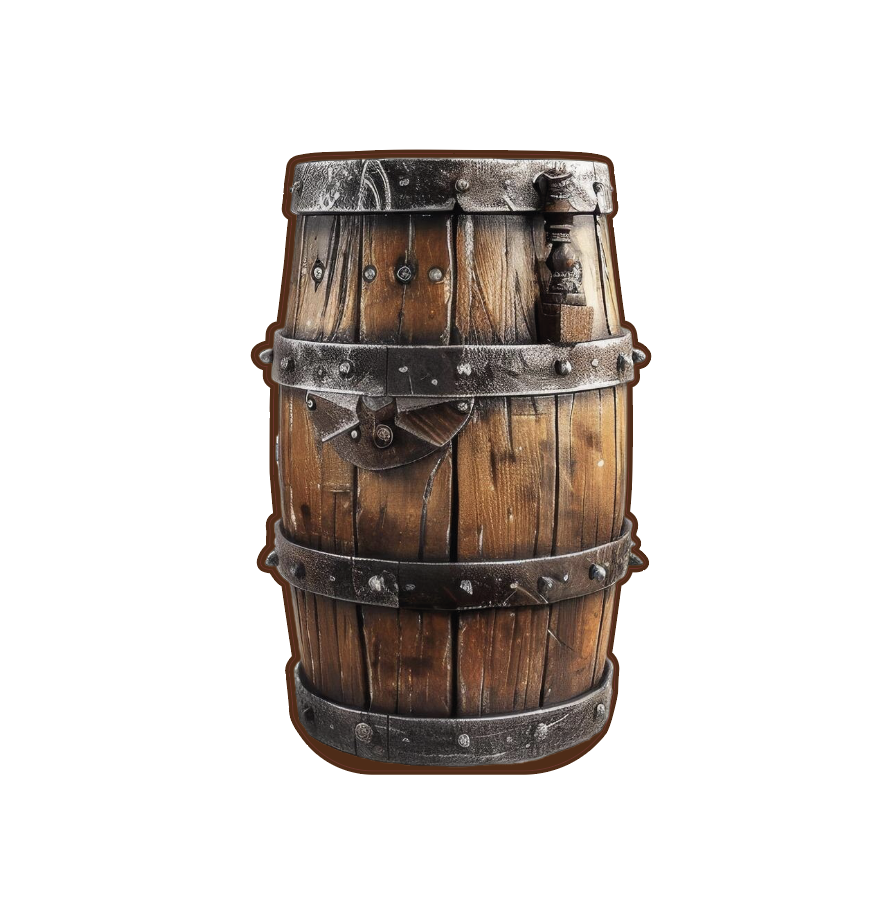 Pirate Barrel Cutout