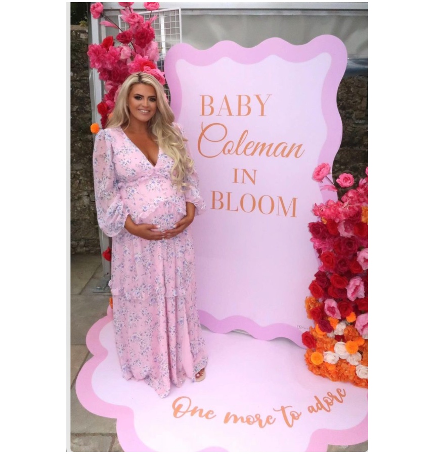 Pink Wavy Frame Baby Shower Backdrop Bundle