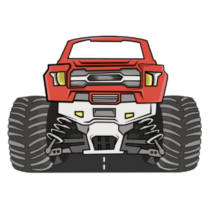Monster Truck Window Cutout