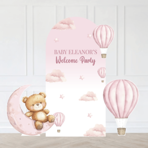 In The Clouds Pink Baby Shower Bundle