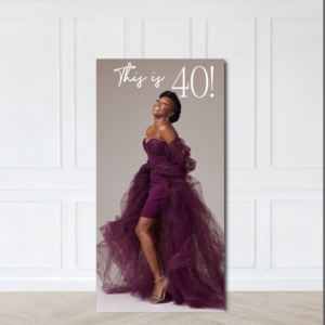 This is 40 Picture Board Birthday Backdrop