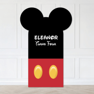 Mouse Ears Birthday Backdrop