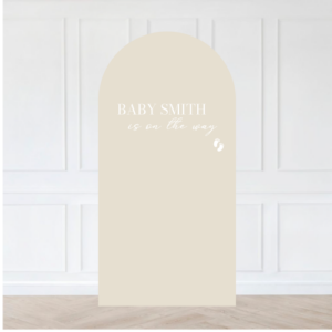 Neutral Baby On The Way Backdrop