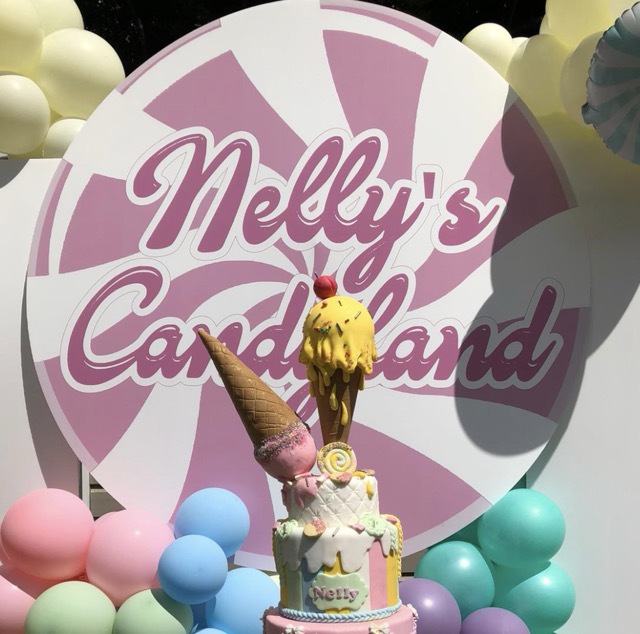 Giant Candy Swirl Backdrop