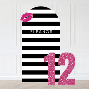 Striped Make Up Backdrop Set